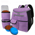 Wholesale Large Capacity Waterproof Pet Travel Backpack With 2 Dog Food Carrier Bags